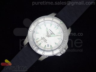LUC Pro One SS White Dial on Black Rubber Strap A2824