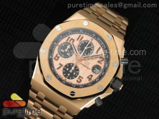 Royal Oak Offshore 2014 Gold Theme JF 1:1 Best Edition on RG Bracelet A3126