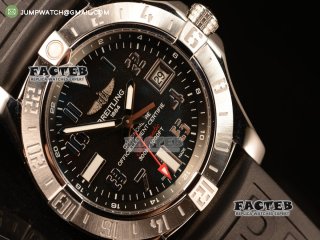 Breitling Avenger II GMT Black Dial With Swiss ETA 2836 Automatic Rubber Strap Best Edition A32390111B2S1