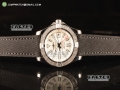 Breitling Avenger II GMT White Dial With Swiss ETA 2836 Automatic Leather Strap Best Edition A3239011