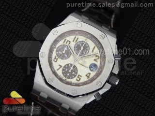 Royal Oak Offshore Safari 2014 Noob 1:1 Best Edition on Brown Leather Strap A3126