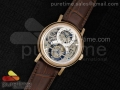 Classique 2932 RG AXF Tourbillon Skeleton Dial on Brown Leather Strap