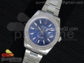 DateJust II SS Fluted Bezel Blue Dial on SS Bracelet A3136