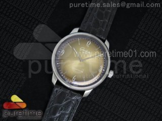 Senator Automatic SS Gold Dial on Black Leather Strap A3959