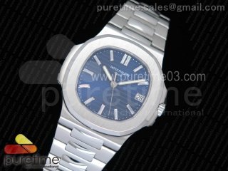 Nautilus Jumbo 5711 PF 1:1 Best Edition 40th Anniversary Blue Dial on SS Bracelet A324 Clone