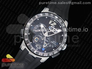 Executive El Toro SS TWA 1:1 Best Edition Black Dial on Black Rubber Strap Asian UN-32