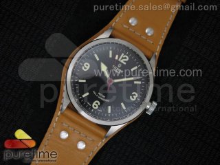 Heritage Ranger SS Black Dial on Brown Leather Strap A2824