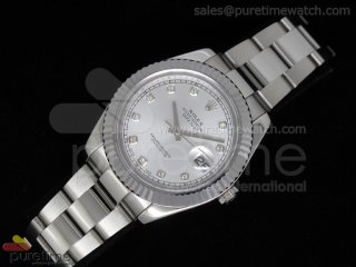 DateJust II SS Silver Diamond Dial Oyster A3135