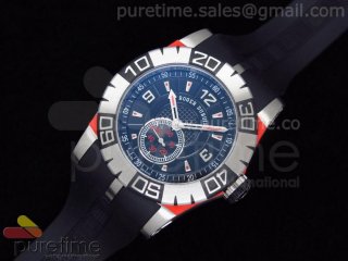 Easy Diver Automatic SS Black/Red on Rubber Strap ETA2824