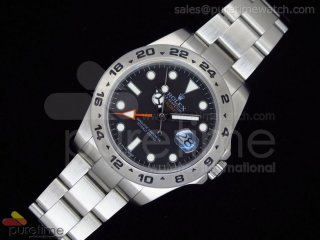 2011 Explorer II 42mm Ultimate Edition SS Black Dial on Bracelet Swiss 2836-2