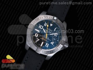 Avenger II Seawolf PVD GF 1:1 Best Edition Black Dial On Black Nylon Strap A2824