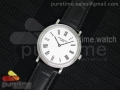 Calatrava Automatic SS SF Best Edition White Dial on Brown Leather Strap A240(Micro-Rotor)