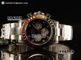 Daytona SS Chronograph Best Edition Black Dial on SS Bracelet Swiss Valjoux 7750