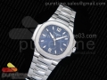 Nautilus Jumbo Ladies 7118 PF 1:1 Best Edition Blue Textured Dial on SS Bracelet A324 Clone