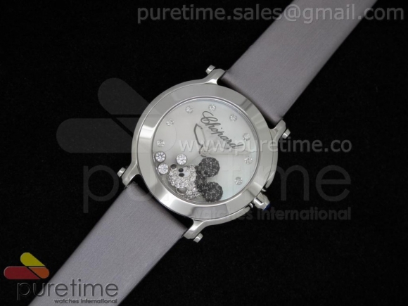 Happy Mickey SS on Grey Nylon Strap Swiss Quartz