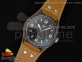 Heritage Ranger SS Engraved Case Black Dial on Brown Leather Strap A2824