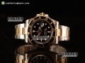 Top Quality Rolex Submariner Two Tone Case Black Dial Dots Markers Two Tone Bracelet