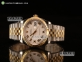 Rolex Datejust 37mm Swiss ETA 2836 Automatic Two Tone with White Dial and Roman Markers