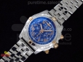 Chronomat B01 V1 SS/RG Blue dial Roman Markers on Bracelet A7750