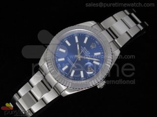 DateJust II SS Blue Stick Dial Oyster A2836