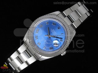 DateJust II SS Blue Roman Dial Oyester A2836