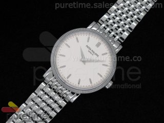 Calatrava 5120/1 G SS White Dial on SS Bracelet ETA2668