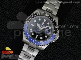 GMT-Master II 116710BLNR JF Black/Blue Ceramic Bezel on SS Bracelet A2836 V2