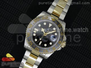 GMT-Master II 116713 LN Noob Black Dial on SS/YG Bracelet A2836